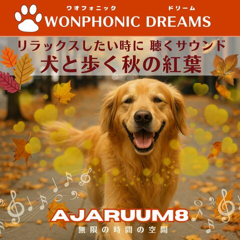 リラックスしたい時に 聴くサウンド　犬と歩く秋の紅葉