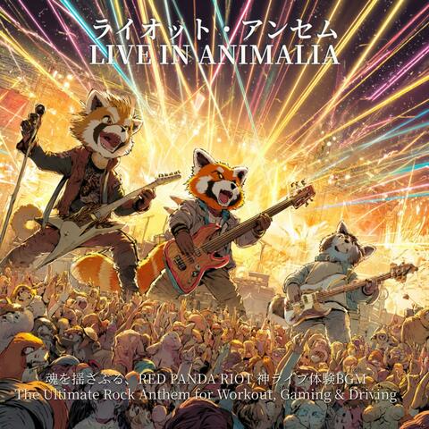 ライオット・アンセム：ライブ・イン・アニマリア - RIOT'S ANTHEM: LIVE IN ANIMALIA これが俺たちの音だ！魂を揺さぶる、RED PANDA RIOT 神ライブ体験BGM - The Ultimate Rock Anthem for Workout, Gaming & Driving