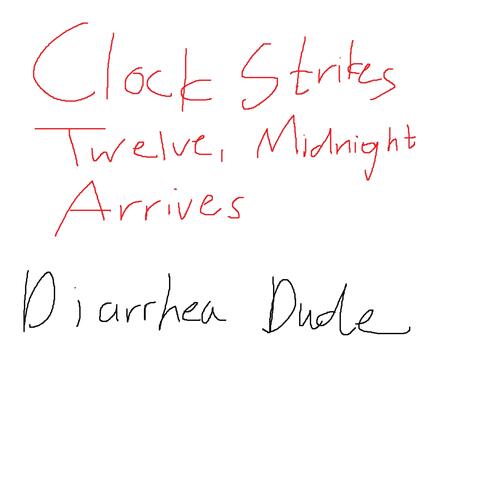 Clock Strikes Twelve Midnight Arrives