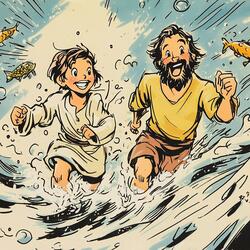 Peter Walks on Wobbly Water