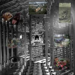 An intimate dance between two bugs after dinner