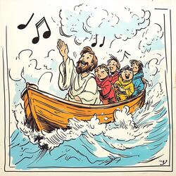 Jesus Calms the Stormy Sea