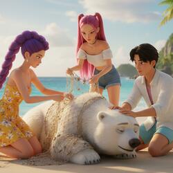 Beach Rescue Vibes Demon Hunters