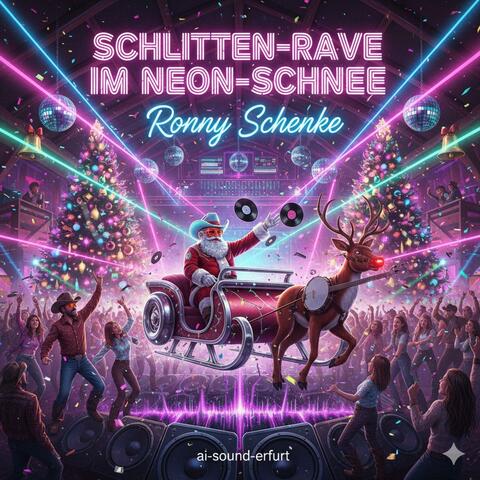 Schlitten-Rave im Neon-Schnee