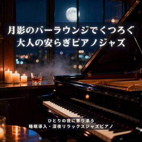 月影のバーラウンジでくつろぐ、大人の安らぎピアノジャズ【睡眠導入】