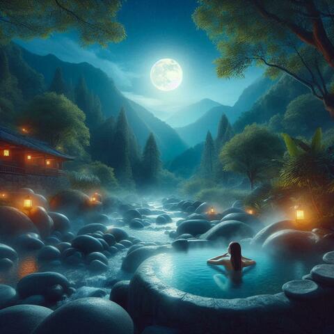 山奥の月見露天風呂で流れていそうな自然音BGM