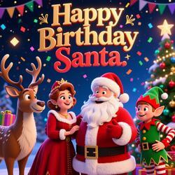 Happy Birthday Santa // Christmas music