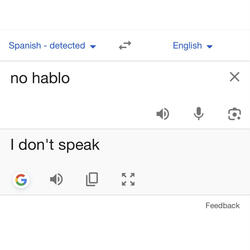 Me No Hablo