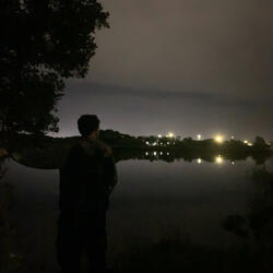 Night lights on the corrib