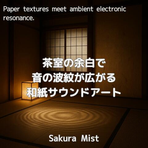茶室の余白で音の波紋が広がる和紙サウンドアート