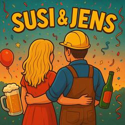 Bräutigam und Super-Braut