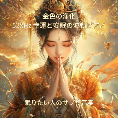 金色の浄化：528Hz 幸運と安眠の波動ピアノ