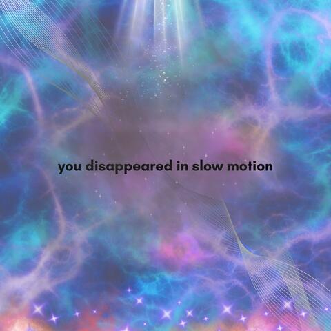 you disappeared in slow motion