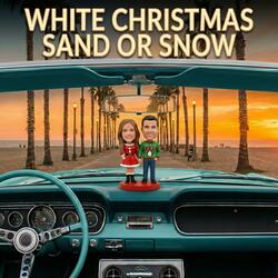 White Christmas sand or snow