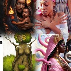 Ezili mache sou presip lwa Sanba Kanje (Vaudou haitien)