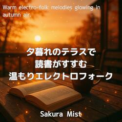 橙光の線がふわり踊る階上