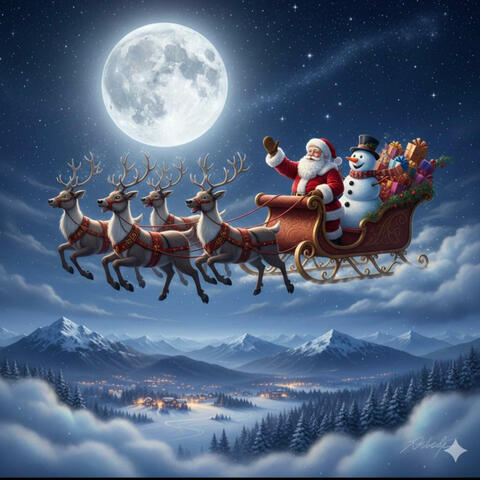 SANTA AND THE FROSTY THE SNOWMAN. TECHNO. SOLAR ECLIPSE