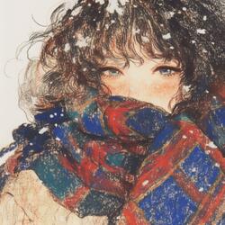 snow fell when you looked at me