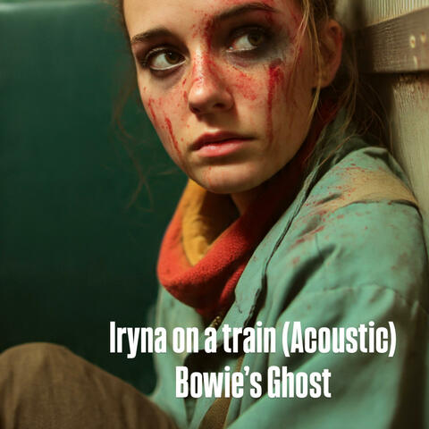Iryna on a train