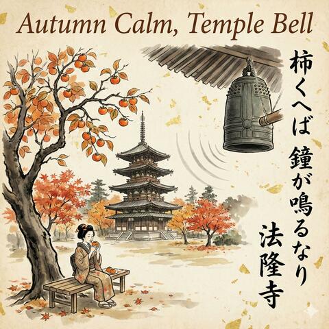 Autumn Calm, Temple Bell　柿くへば　鐘が鳴るなり　法隆寺
