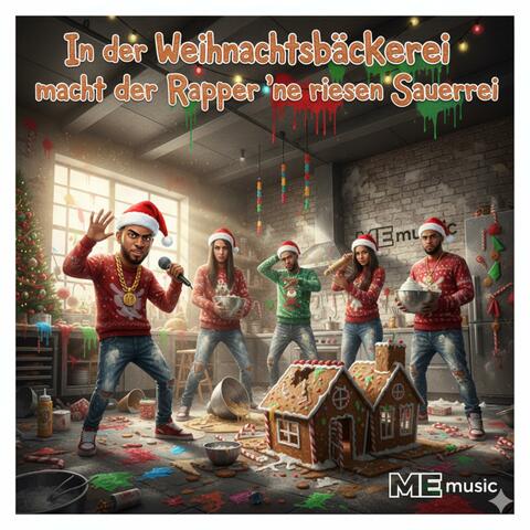 In der Weihnachtsbäckerei macht der Rapper ne riesen Sauerei