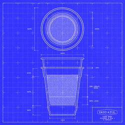VASO AZUL