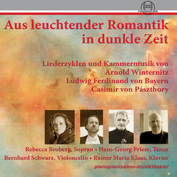 Fünf Schilflieder von Nikolaus Lenau für eine Stimme und Klavier: No. 3, Auf geheimem Waldespfade
