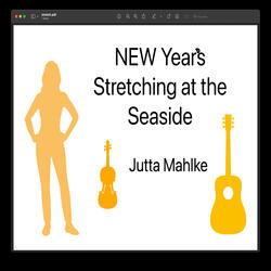 New Year's Stretching at the Seaside