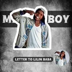 Letter To lilin baba