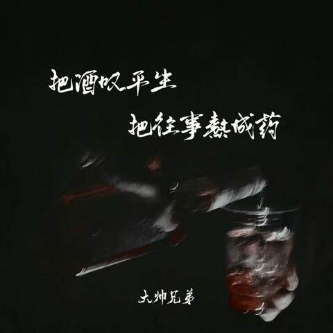 把酒叹平生把往事熬成药