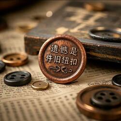遗憾是件旧纽扣