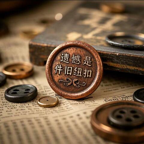 遗憾是件旧纽扣