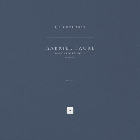 Barcarolle No. 1 in A Minor, Op. 26