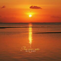 The sun sets.