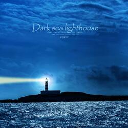 Dark sea lighthouse