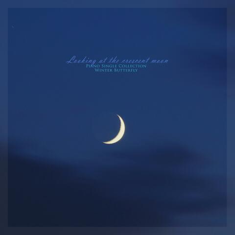 Looking at the crescent moon