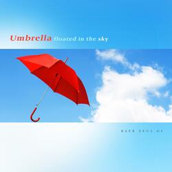 Umbrella floated in the sky