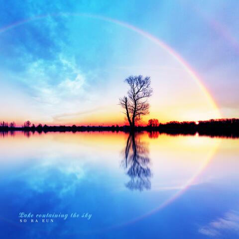 A sky filled lake