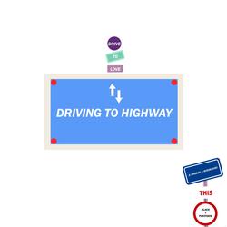 driving to highway