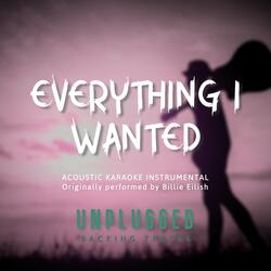 Everything I Wanted (Originally performed by Billie Eilish) [Acoustic Karaoke Instrumental]