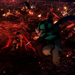 Muzan vs All Hashiras (Season 4 Finale)