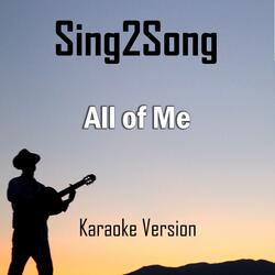 All of Me (Karaoke Version)