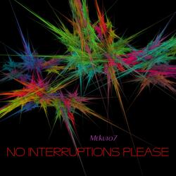 NO INTERRUPTIONS PLEASE