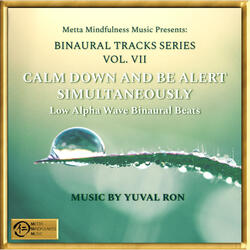 Calm Down And Be Alert Simultaneously: Low Alpha Wave Binaural Beats