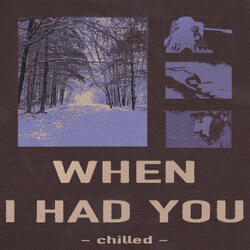 When I Had You