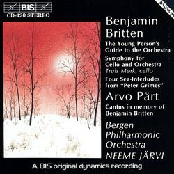 Symphony for Cello and Orchestra, Op. 68: III. Adagio - (attacca)