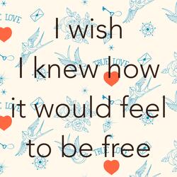 I Wish I Knew How It Would Feel to be Free