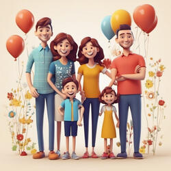 Always Happy with Family