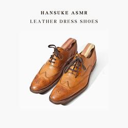 Tapping Inside and Outside Leather Shoe