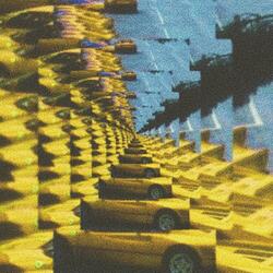 Yellow Ferrari from the 90's.